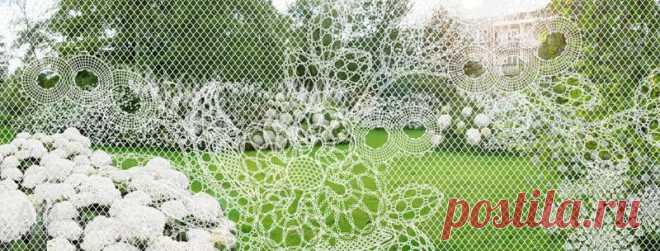 Кружевное ограждение дачи — 6 соток