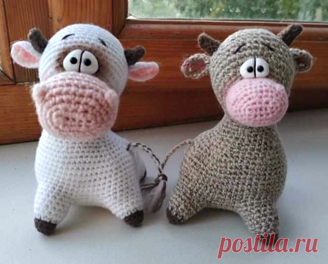 PDF Бычок - голова на бочок крючком. FREE crochet pattern; Аmigurumi animal patterns. Амигуруми схемы и описания на русском. Вязаные игрушки и поделки своими руками #amimore - корова, коровка, телёнок, бык, маленький бычок.