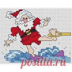 Water skiing Santa (chart download)