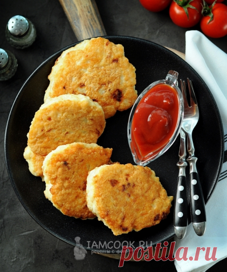 Куриные оладьи с крахмалом и майонезом