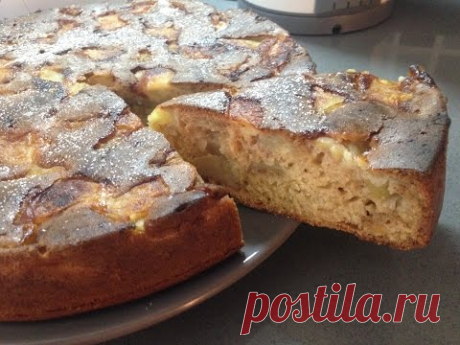вкуснейший яблочный пирог на кефире