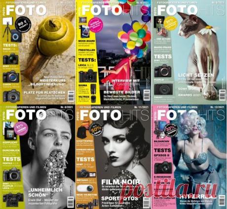 Подшивка журнала - Fotohits №1-12 (Januar-Dezember 2021) PDF. Архив 2021 Подшивка журнала - Fotohits за 2021 год!Fotohits - популярный немецкий журнал о фотографии. Фотография и киносъемка, уличная фотография, тесты различных моделей камер, объективные и независимые консультации от специалистов области.Fotohits ist ein beliebtes deutsches Fotomagazin. Fotografieren und