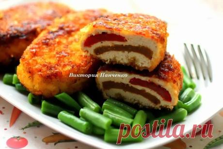 Куриные зразы с болгарским перцем