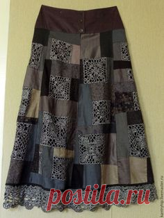 Upcycled with crochet, quilting and dressmaking all in one. ❤️