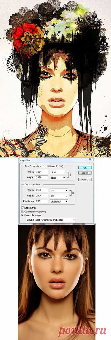 Создаём сюрреалистичный портрет в Фотошоп / Photoshop уроки и всё для фотошоп - новые уроки каждый день!