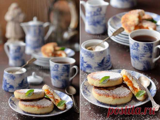 Сырники с начинкой из кураги