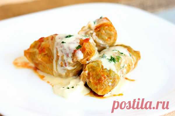Foodclub — кулинарные рецепты с пошаговыми фотографиями - Голубцы по-закарпатски с рубленным мясом / Transcarpathian cabbage rolls with chopped meat