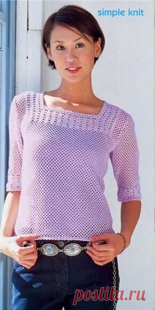 Ivelise Feito à Mão: Blusa De Crochê