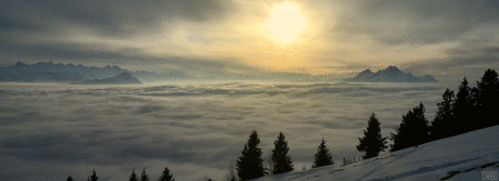 ihoraksjuta: Море из облаков в горах Швейцарии