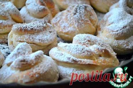 Печенье "Карамельные цветы под снегом" - кулинарный рецепт