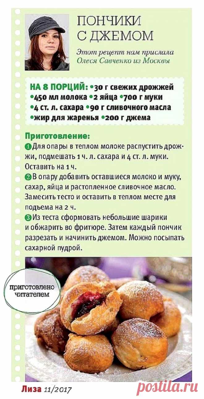 Пончики с джемом