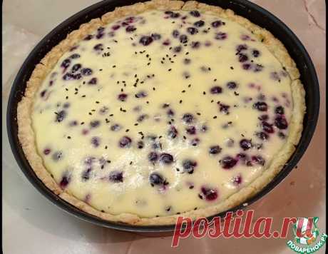 Пирог с иргой со сметанной заливкой – кулинарный рецепт