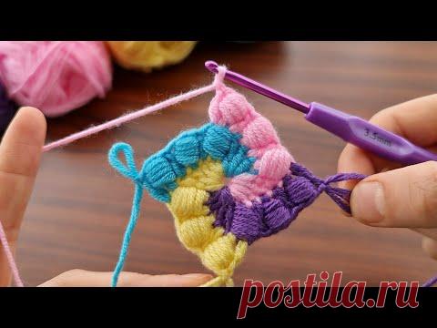 Super easy tığ işi Knitting motif making - Çok kolay muhteşem tığ işi motif yapımı 🤍🤍🤍