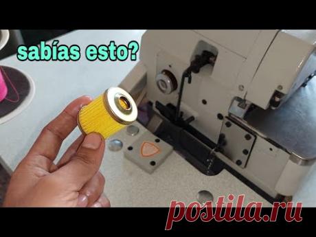 como cambiar aceite y filtro a la maquina de coser overlock