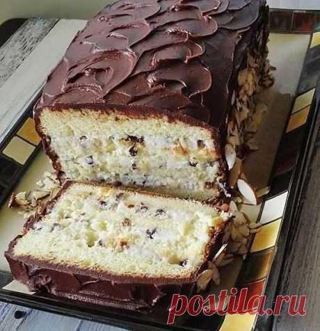 Итальянский торт &amp;quot;Кассата&amp;quot; с начинкой из сыра и сухофруктов - Кулинарный рецепт - Повар в доме