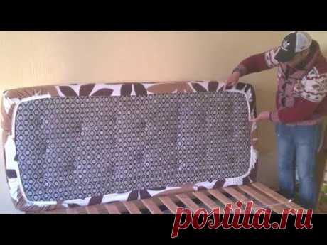 طريقة خياطة غطاء السرير بلاستيك__ How to sew bed sheet - YouTube