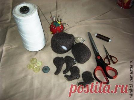 Мастер-класс по пуговичному креплению лап мишек Тедди и других игрушек