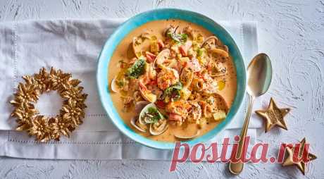 Американский чаудер из морепродуктов, пошаговый рецепт с фото