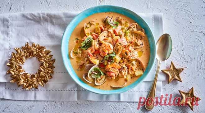 Американский чаудер из морепродуктов, пошаговый рецепт с фото