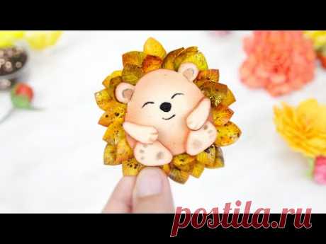 Попробуйте сделать🦔 Самый Милый ЕЖИК своими руками из фоамирана. Красота для осенних работ и поделок - YouTube