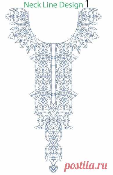 Узоры для вышивки горловины (Шитье и крой) | Журнал Вдохновение Рукодельницы