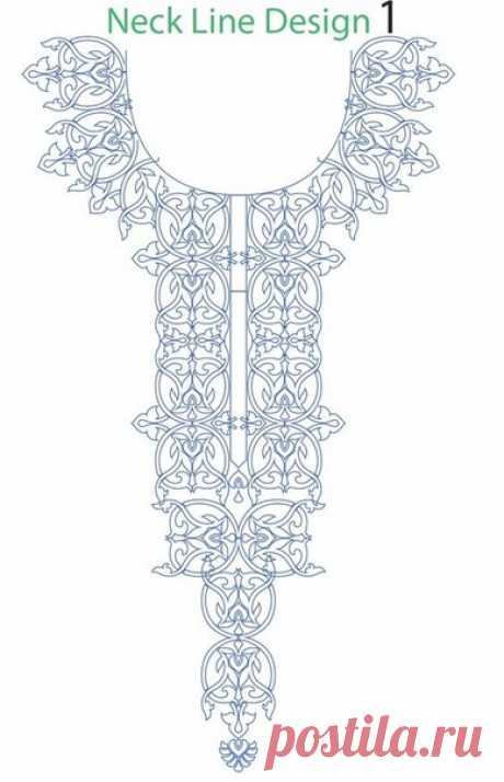 Узоры для вышивки горловины (Шитье и крой) | Журнал Вдохновение Рукодельницы