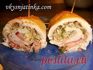 Куриные рулетики - рецепт с фото