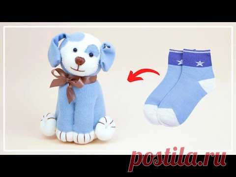 Собачка из Носков своими руками 🐶🧦 DIY: a Puppy Dog with Socks