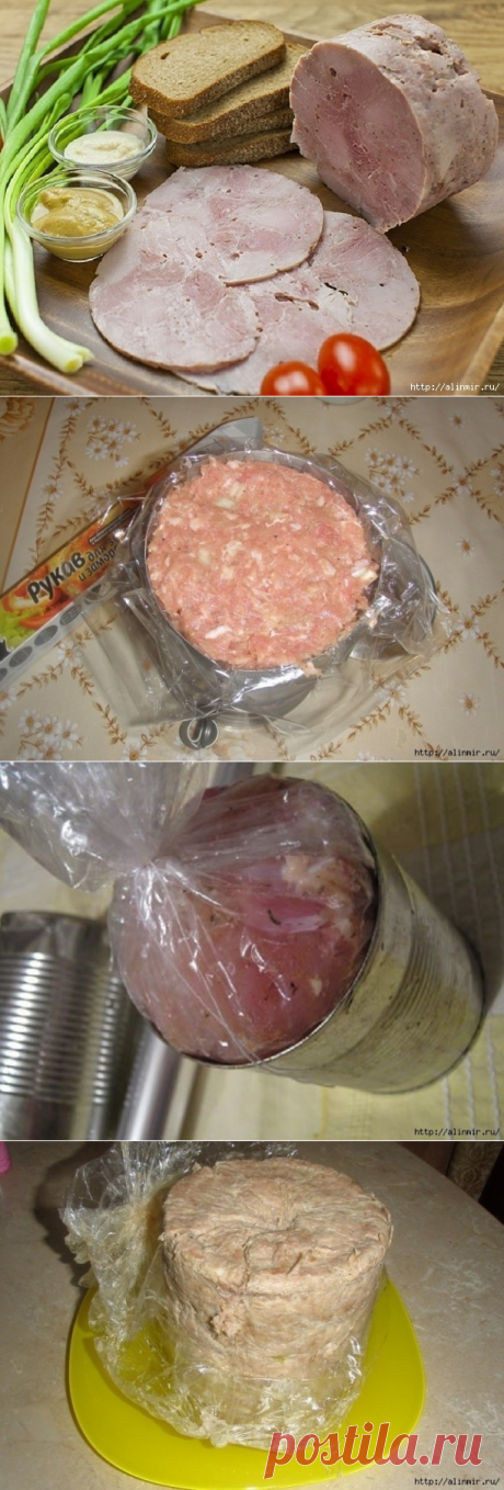 Вкусная домашняя колбаса в банке