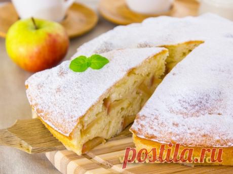 Яблочный пирог на сметанном тесте
