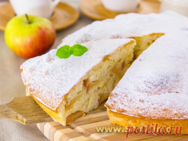 Яблочный пирог на сметанном тесте