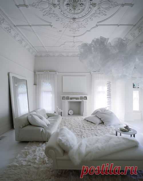 All Shades Of White: 30 Beautiful Living Room Designs | DigsDigs