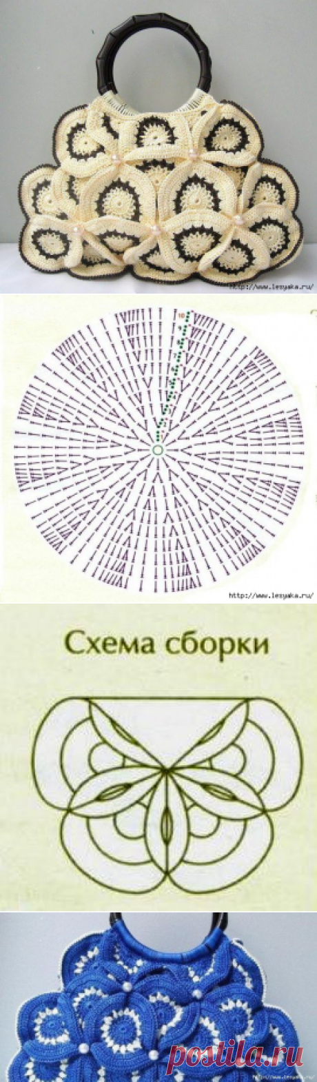 Шикарная вязаная сумочка крючком!