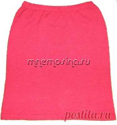 Мастер-класс вязания на машине. Прямая вязаная юбка