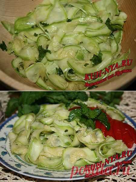 Быстрые маринованные кабачки.