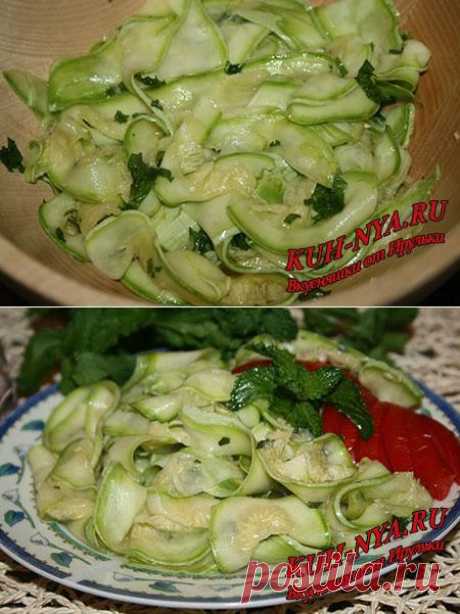 Быстрые маринованные кабачки.