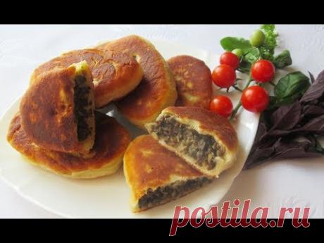НЕОБЫКНОВЕННО вкусные ЖАРЕННЫЕ пирожки с мясной начинкой. Пышное ,воздушное тесто.