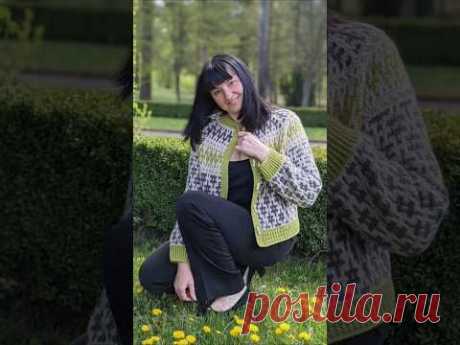 Кардиган гачком #knitting #crochet #handmade #crocheting #shorts #crochetpattern #dress