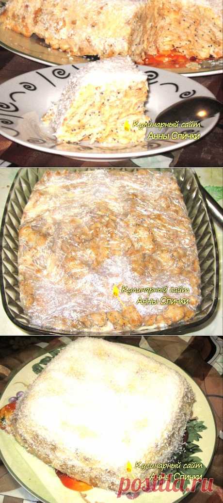 Торт без выпечки &quot;Сугроб&quot; - просто, быстро, красиво и очень вкусно