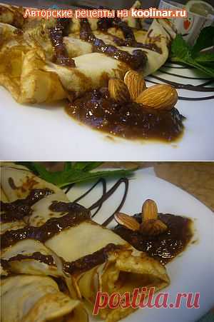 Масляные блинчики с марокканским соусом с черносливом и грецкими орехами.. Рецепт c фото, мы подскажем, как приготовить!