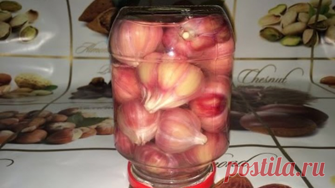 Чеснок молодой маринованный. Заготовка на зиму.