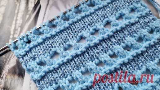Секционный узор с крупными дырочками.🧶 | Asha. Вязание, дизайн и романтика в фотографиях.🌶 | Дзен