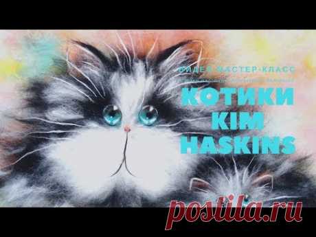 Картины из шерсти - коты Kim Haskins, видео мастер-класс