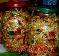 Салат из свежей белокочанной капусты БЕЗ закрутки!