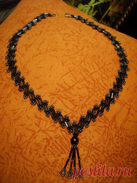 колье Вечерняя симфония | biser.info - всё о бисере и бисерном творчестве