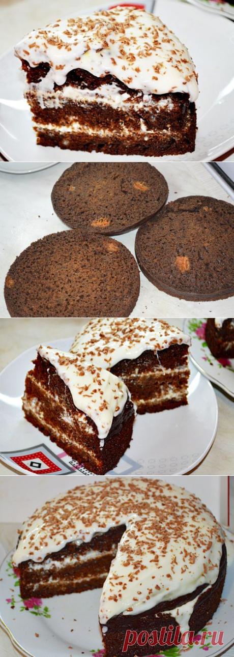 Торт «Негр в пене» как в детстве | ГОТОВИМ ВКУСНО И ПО-ДОМАШНЕМУ