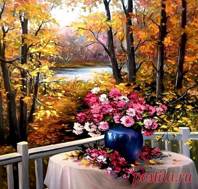 Букет на фоне осени от Anca Bulgaru