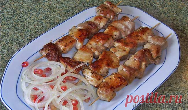 Шашлык со сковородки