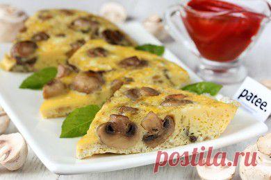 Омлет с грибами в мультиварке - рецепт для мультиварки - patee.ru