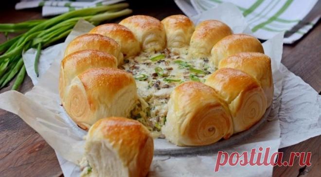 Как приготовить булочки-малышки с сырно-грибной начинкой - рецепт, ингредиенты и фотографии